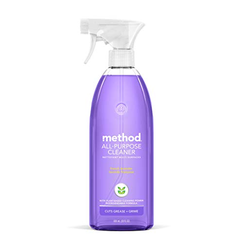 31h5k9Z7LAL.jpg Method All-Purpose Cleaner Spray, French Lavender, Plant-Based and Biodegradable Formula Perfect for Most Counters, Tiles and More, 28 Fl Oz, (Pack of 1) - Image 1