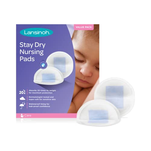 31iUl-1W17L.jpg Lansinoh Stay Dry Disposable Nursing Pads, Soft and Super Absorbent Breast Pads, Breastfeeding Essentials for Moms, 200 Count - Image 1