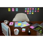 Post-it Super Sticky Notes, 3x3 in, 24 Pads, 2x the Sticking Power, Supernova Neons, Bright Colors, Recyclable - Image 7