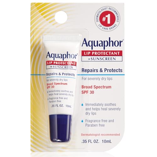 419vJwOBakL.jpg Aquaphor Lip Repair Lip Balm with Sunscreen, Lip Protectant, Lip Balm SPF 30, 0.35 Oz Tube - Image 1