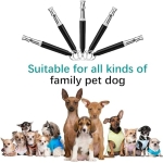 Dog Whistle, 2 Pack Adjustable Ultrasonic Dog Whistle to Stop Barking for Dogs, Recall Training, Professional Ultrasonic Silent Dog Whistle Training Control Tool for Dogs, with Black Strap Lanyard - Image 4