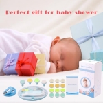 Baby Nail Trimmer Electric Nail File Baby Nail Clippers, Safe Nail Filer Grinder Kit for Newborn Infant Toddler Kids or Adults Toes Fingernails Care Trim Polish, with Led Light and 10 Grinding Heads - Image 3