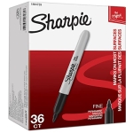 SHARPIE Permanent Markers, Fine Point, Black, 36 Count - Image 2