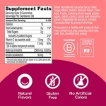 OLLY Undeniable Beauty Gummy, For Hair, Skin, Nails, Biotin, Vitamin C, Keratin, Chewable Supplement, Grapefruit, 30 Day Supply - 60 Count - Image 6