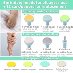 Baby Nail Trimmer Electric Nail File Baby Nail Clippers, Safe Nail Filer Grinder Kit for Newborn Infant Toddler Kids or Adults Toes Fingernails Care Trim Polish, with Led Light and 10 Grinding Heads - Image 7