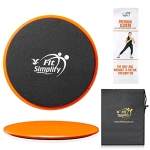 Fit Simplify Core Sliders Abdominal Exerciser with Instruction Guide and Carry Bag - Image 2