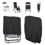 Naiveroo Outdoor Zero Gravity Folding Chair Cover Waterproof Dustproof Lawn Patio Furniture Covers All Weather Resistant 28"x43"（Black） - Image 4