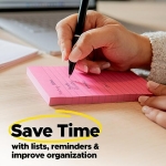 Post-it Super Sticky Notes, 3x3 in, 24 Pads, 2x the Sticking Power, Supernova Neons, Bright Colors, Recyclable - Image 12