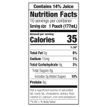 Capri Sun Pacific Cooler Mixed Fruit Naturally Flavored Kids Juice Drink Blend (10 ct Box, 6 fl oz Pouches) - Image 9