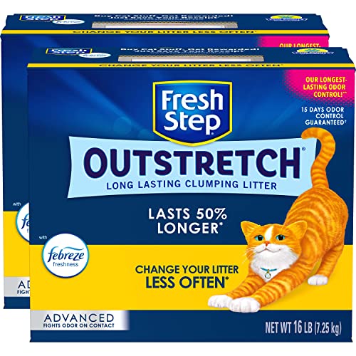 Version 1.0.0 Fresh Step Advanced Clumping Cat Litter, Outstretch, Extra Large, 32 lbs total (2 Pack of 16lb Boxes) - Image 1