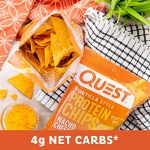 Quest Nutrition Tortilla Style Protein Chips, Low Carb, Nacho Cheese 1.1 Ounce (Pack of 12) - Image 6