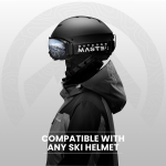 OutdoorMaster OTG Ski Goggles - Over Glasses Ski/Snowboard Goggles for Men, Women & Youth - 100% UV Protection (Black Frame + VLT 10% Grey Lens with REVO Silver) - Image 4