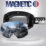 OutdoorMaster Ski Goggles PRO - Frameless, Interchangeable Lens 100% UV400 Protection Snow Goggles for Men & Women (VLT 10% Grey Lens Free Protective Case) - Image 7