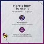 Zarbee's Kids 1mg Melatonin Gummy; Drug-Free & Effective Sleep Supplement for Children Ages 3 and Up; Natural Berry Flavored Gummies; 50 Count - Image 6