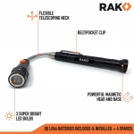 RAK Magnetic Pickup Tool - Christmas Gifts for Men - Telescoping Magnet Pickup Tool with Bright LED Lights and Extendable Neck - Cool Gadgets Gifts Stocking Stuffer Gifts for Men - Image 6