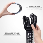 OutdoorMaster OTG Ski Goggles - Over Glasses Ski/Snowboard Goggles for Men, Women & Youth - 100% UV Protection (Black Frame + VLT 10% Grey Lens with REVO Silver) - Image 6