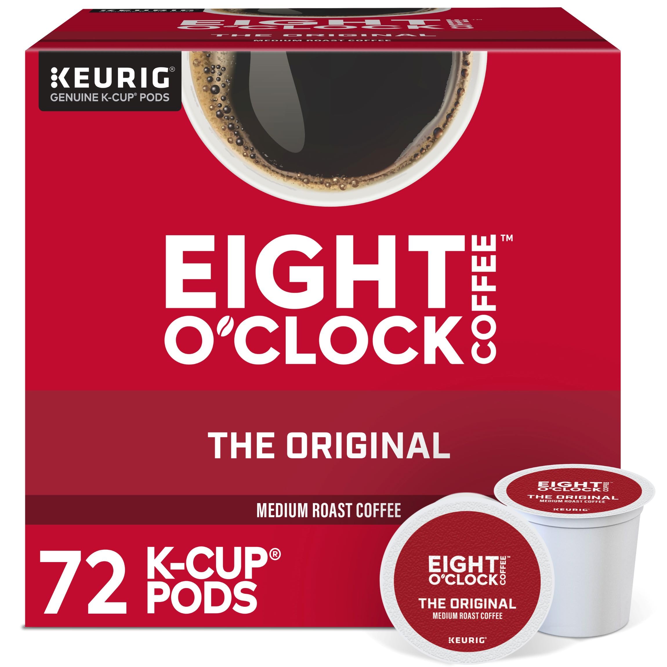 Version 1.0.0 Eight O'Clock Coffee The Original, Keurig Single Serve K-Cup Pods, Medium Roast, 72 Count (6 Packs of 12) - Image 1