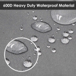 Vailge Heavy Duty Patio Sofa Cover, 100% Waterproof 3-Seater Outdoor Sofa Cover,Lawn Patio Furniture Covers with Air Vent and Handle,79" Wx 37" Dx 35" H,Grey - Image 5
