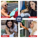 USANOOKS Microfiber Cleaning Cloth Grey - 12 Packs 12.5"x12.5" - High Performance - 1200 Washes, Ultra Absorbent Towels Weave Grime & Liquid for Streak-Free Mirror Shine - Car Washing Cloth - Image 4