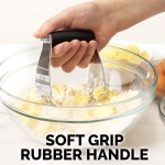 Zulay Kitchen Dough Blender - Stainless Steel Pastry Cutter, Heavy Duty Dough Cutter With Blades, Pastry Blender And Butter Cutter - Pastry Cutter For Baking (Black) - Image 6