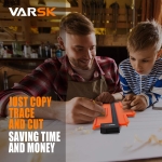 VARSK Contour Gauge Profile Tool with Light 5+10 Inch - Super Gauge Shape and Outline Tool, Gifts for Men Dad Him, Cool Gadgets for Men DIY Handyman, Home Improvement Measuring Woodworking Tools - Image 5