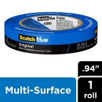 ScotchBlue Original Multi-Surface Painter's Tape, 0.94 Inches x 60 Yards, 1 Roll, Blue, Paint Tape Protects Surfaces and Removes Easily, Multi-Surface Painting Tape for Indoor and Outdoor Use - Image 7