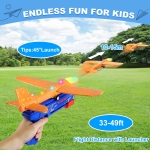 Fuwidvia 3 Pack Airplane Launcher Toys, 13.2'' LED Foam Glider Catapult Plane Toy for Boys, 2 Flight Modes Outdoor Flying Toys Birthday Gifts for Boys Girls 4 5 6 7 8 9 10 11 12 Year Old - Image 6