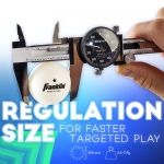 Franklin Sports Ping Pong Balls - Official Size + Weight White 40mm Table Tennis One Star Professional Durable High Performance 12 Count (Pack of 1) Packaging may vary - Image 6